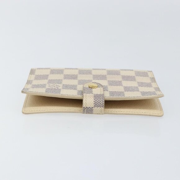 LOUIS VUITTON Damier Azur Agenda PM Day Planner Cover R20706 LV Auth 130831 - Picture 5 of 16